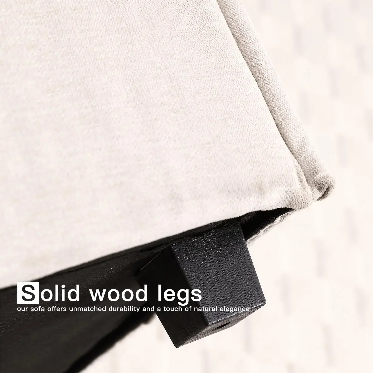 Sofá secional, sofá conversível em forma de U, secional modular com 2 otomanos para sala de estar, 6 lugares (103 polegadas, bege)