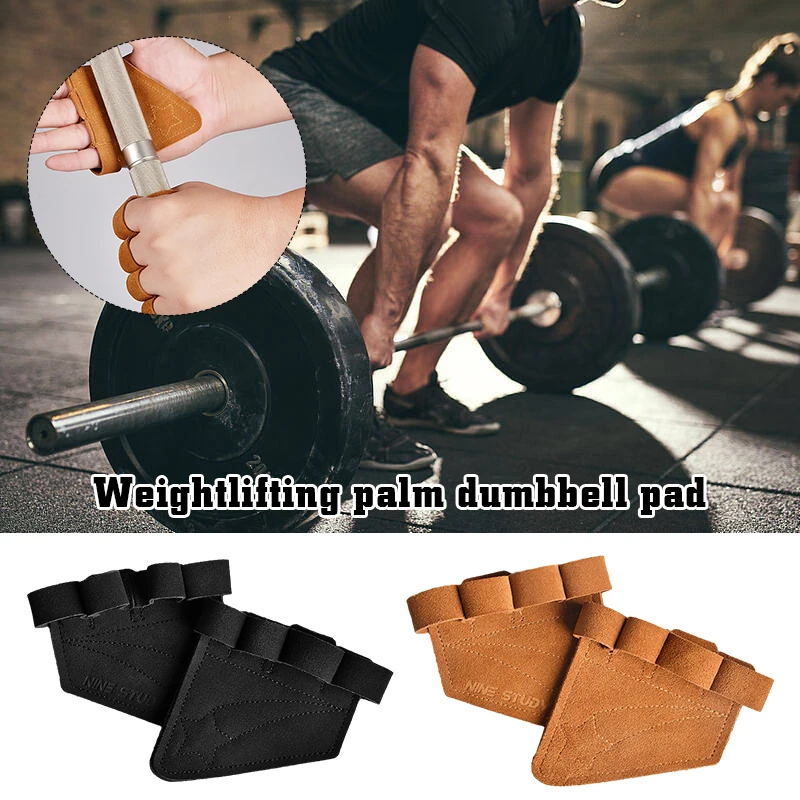 

Weight Lifting Training Grips Pads Fitness Sports Gloves Hand Protector 1 Pair Barbell Fitness Hard Pull Training Glove