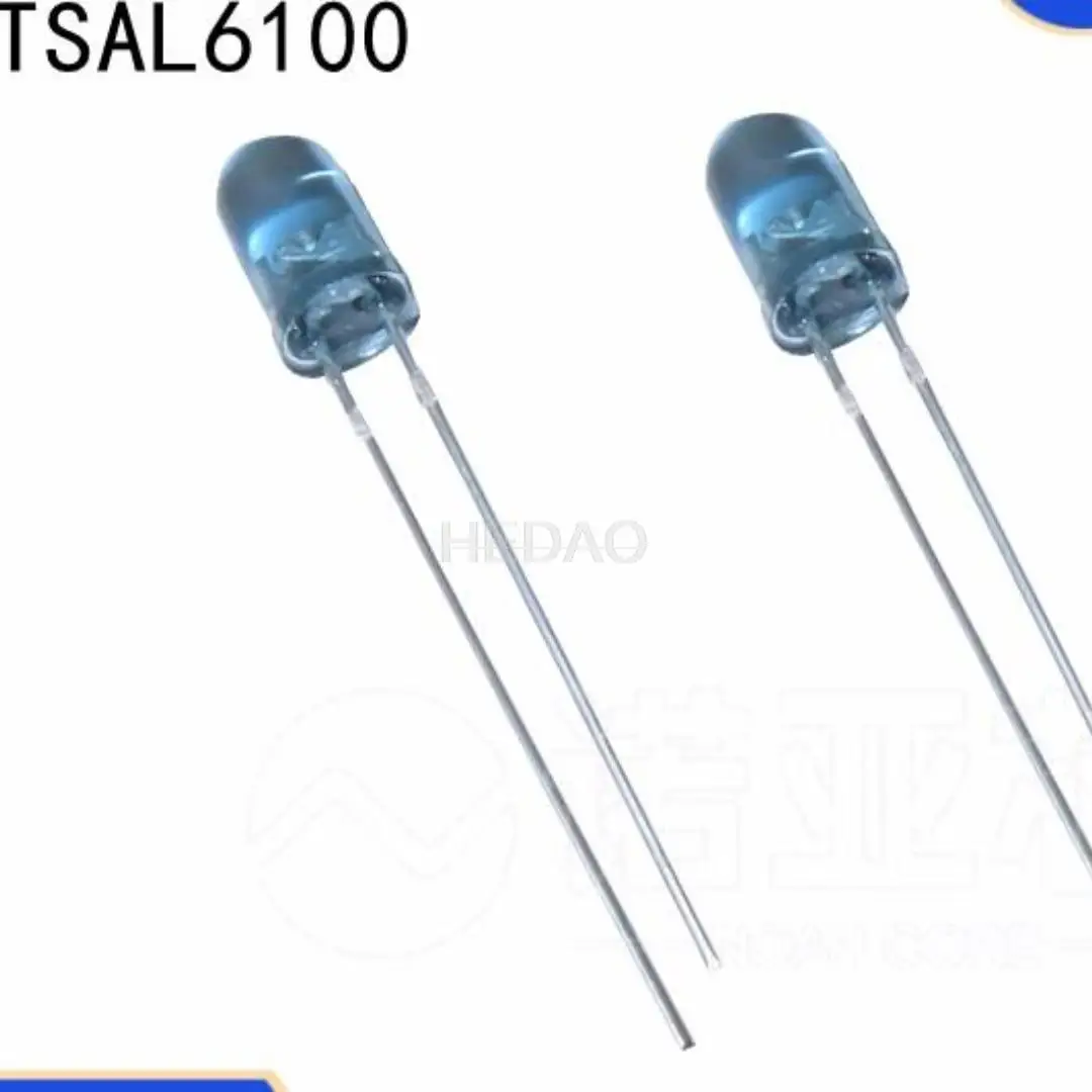 200pcs/LOT TSAL6100 5mm Wavelength of 940Nm Small Angle of 10° Tube Infrared Transmitting Tube