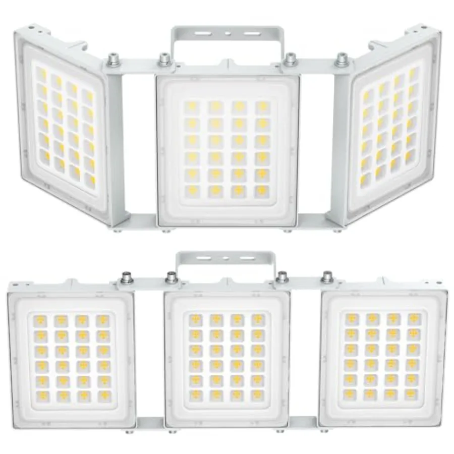 

Уличный светодиодный прожектор 300 Вт, 30000 лм, сверхъяркий, для стадионов, 6000K, дневной белый свет, IP66, водонепроницаемый, 3 регулируемые головки, для наружного применения