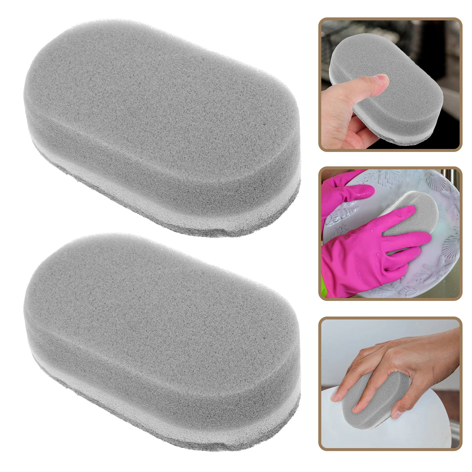 

6Pcs Pot Pan Sponge Scouring Pad Scrubber Kitchen Dish Brush Cleaning Tool Durable Tableware Pan Scrubber Pot Cleaning Ball