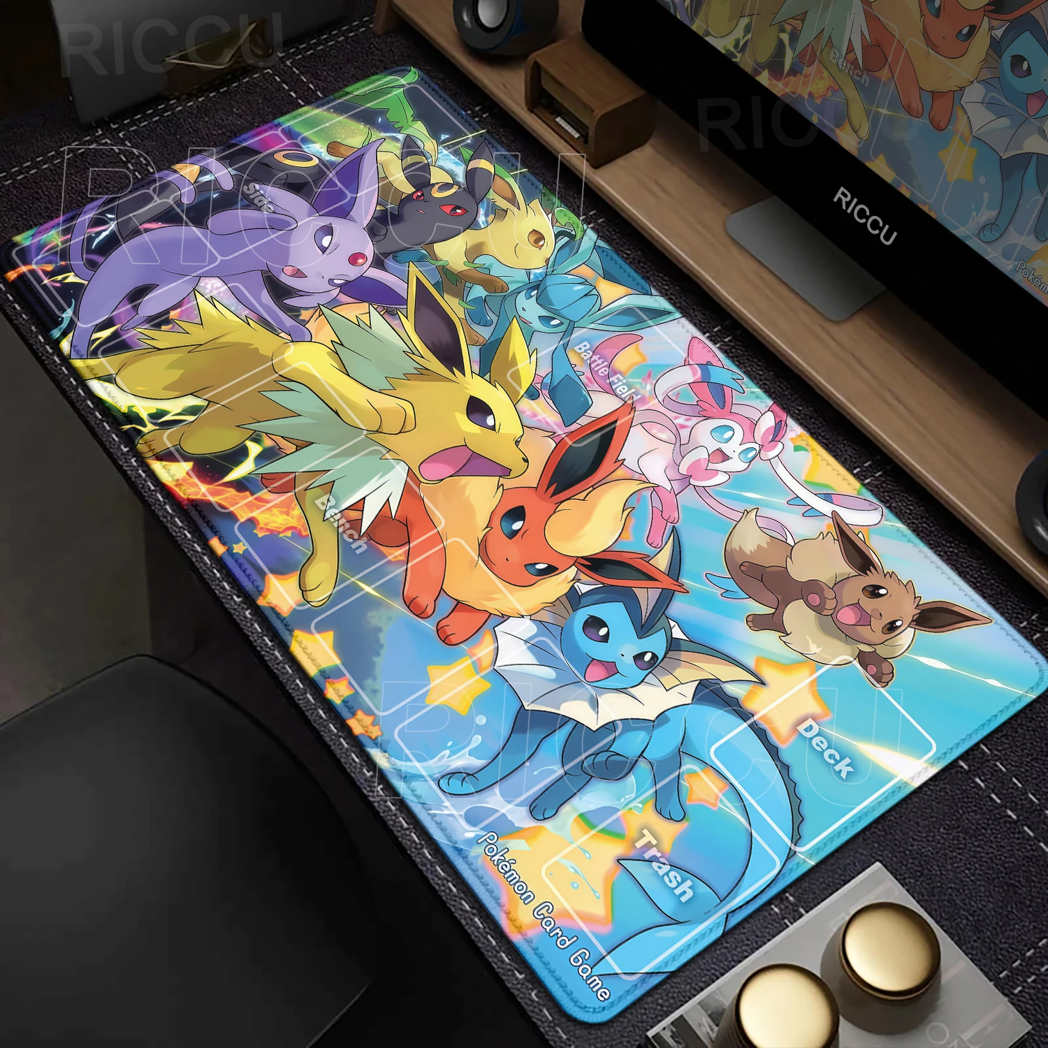 

XXL коврик для мыши аниме P-Pokemons Eevee Gamer компьютерный коврик для мыши игровые аксессуары настольная панель офисная клавиатура коврик для киберспорта