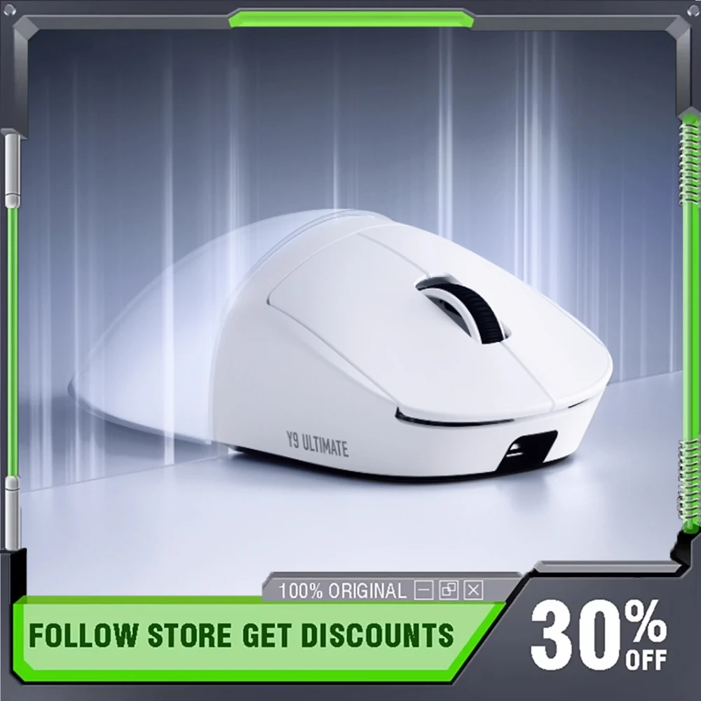 ATK Dragonfly Y9 Pro Max/Ultimate Dual Mode Ergonomics 800mAh عمر بطارية طويل لاسلكي/سلكي مزدوج 8k Y9 Series ماوس رياضي إلكتروني