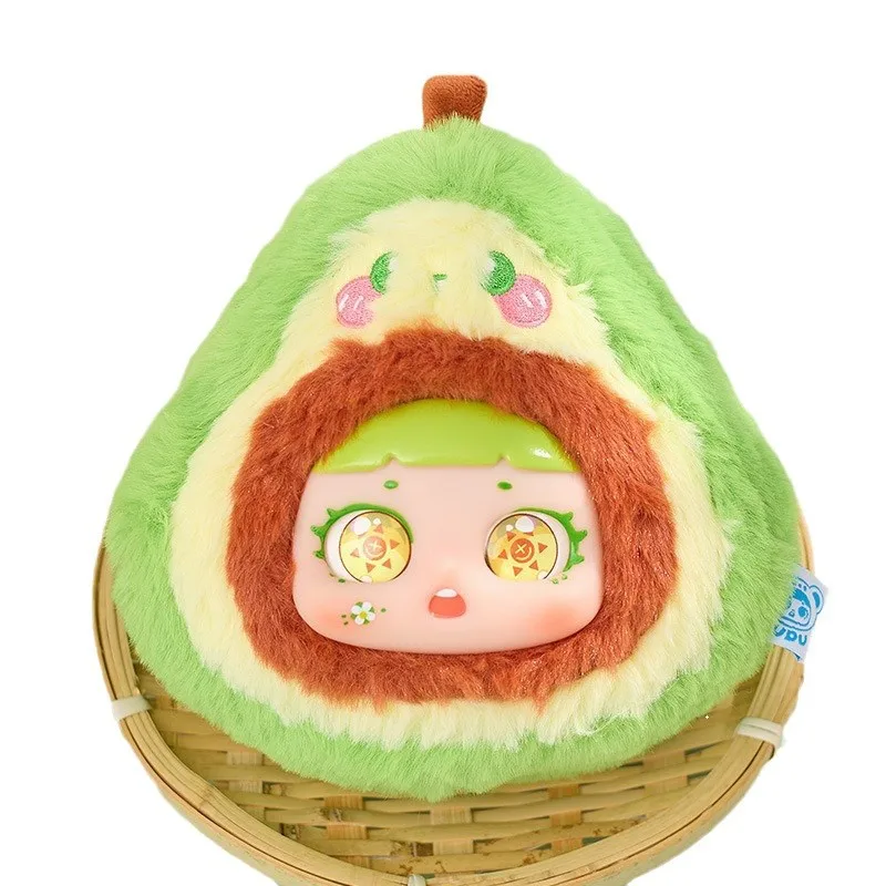 두두 베이비 과일 정원 시리즈 블라인드 박스 플러시 장난감 핸드 피규어 창의적 패션 키 체인 가방 펜던트 친구 선물용