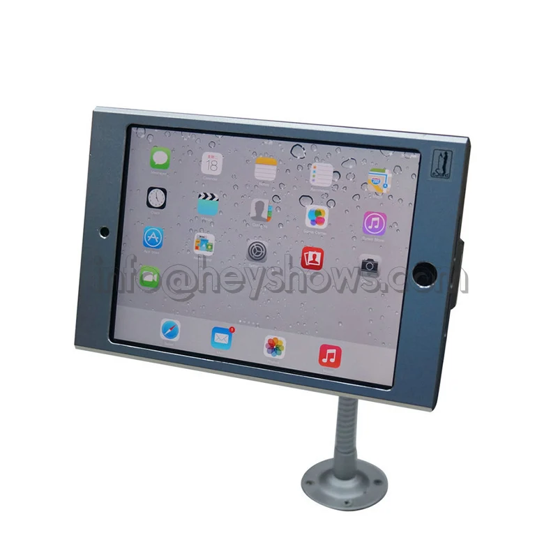 Wall Mounted Anti-Theft Lock Bracket for iPad Mini 1 2 3 4 Flexible Desktop Tablet Security Stand Display Case Holder