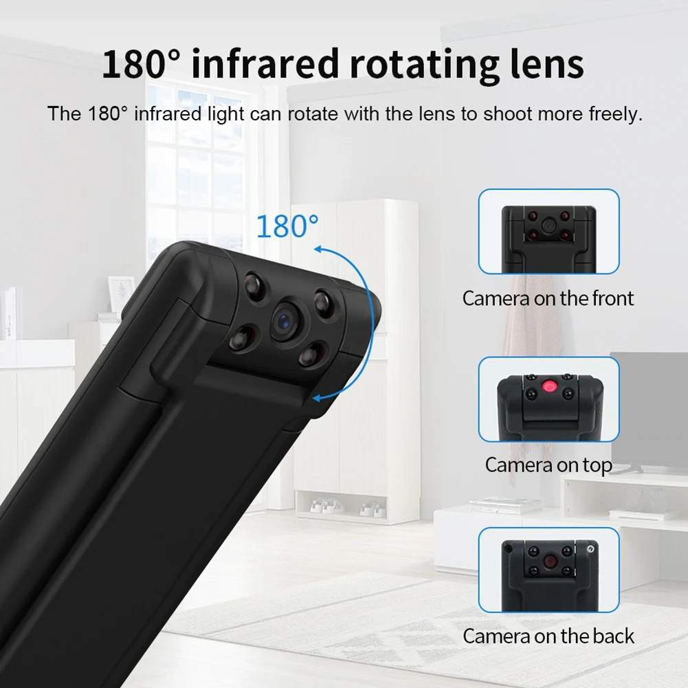 Mini caméra portable avec vision nocturne, enregistreur vidéo numérique, caméra Linge, caméscope magnétique l'inventaire, B21, HD1080P