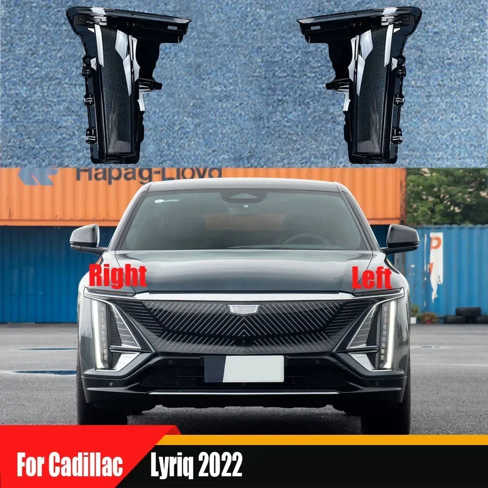 

For Cadillac Lyriq 2022 Transparent Headlamp Shell Lampmask Lamp Shade Headlight Cover Replace The Original Lampshade