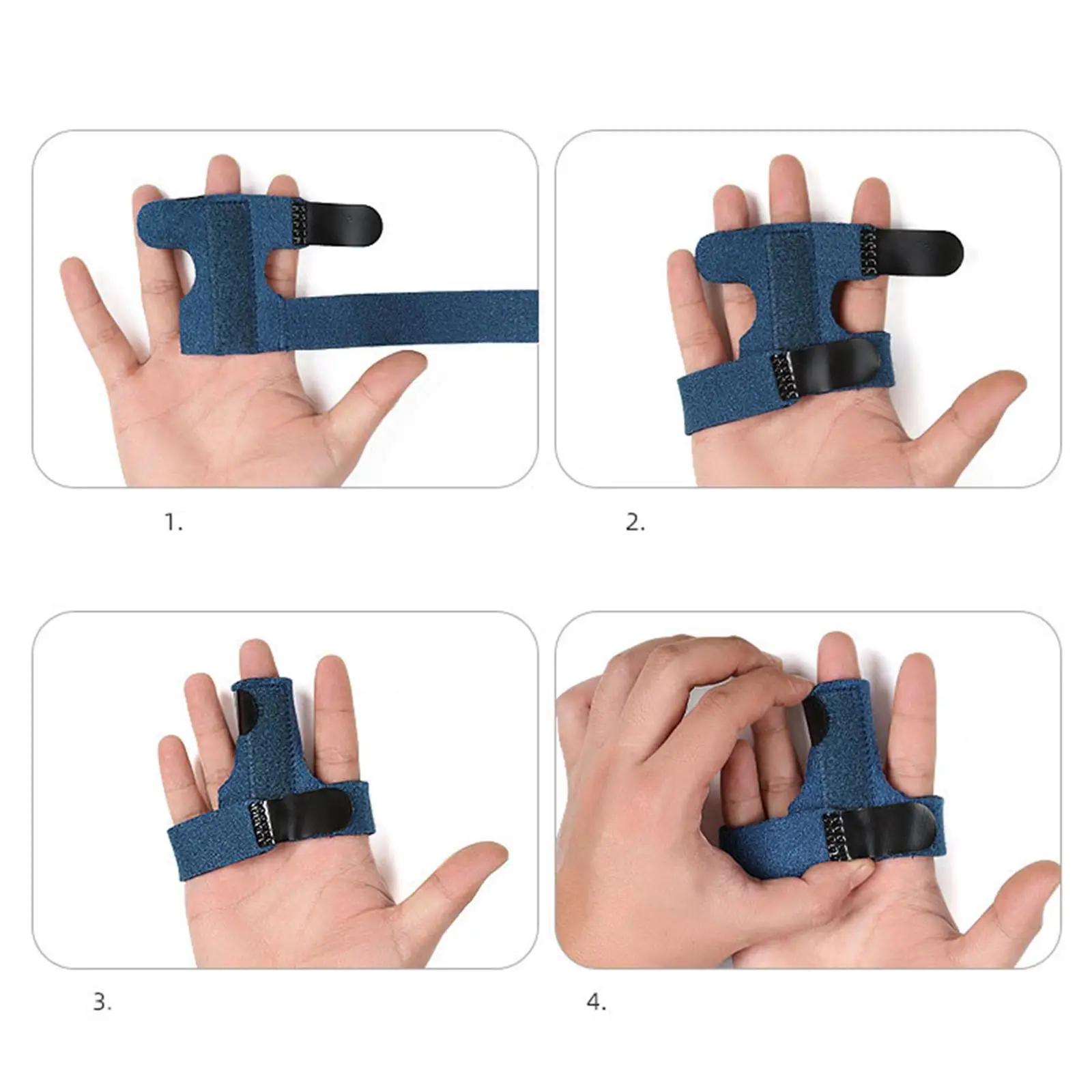 Trigger Finger Splint Adjustable Neoprene Brace Breathable Orthosis Support Tape for Daily Typing