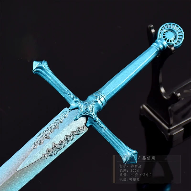 30 cm Carian Knight's Sword Game Randapparatuur Mage Exclusieve Greatsword Alle Metalen Ambachten Decoratie Katana Samurai Gift Collection