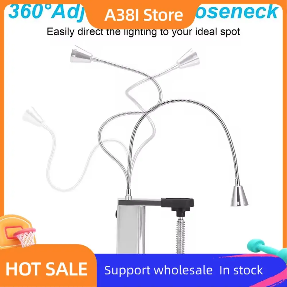 

Bright LED BBQ Grill Light With Magnetic Base & Adjustable Screw Clamp–360 Degree Flexible Gooseneck