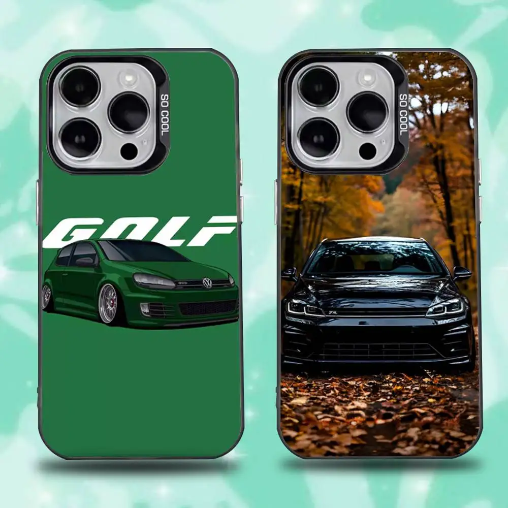 

Golf MK1 GTI Car V-VolkswagenES Phone Case For iPhone16,15,14,13,12,11,Pro,Max,Plus,Mini,XS,SE Anti Fall Black Matte Hard Bumper