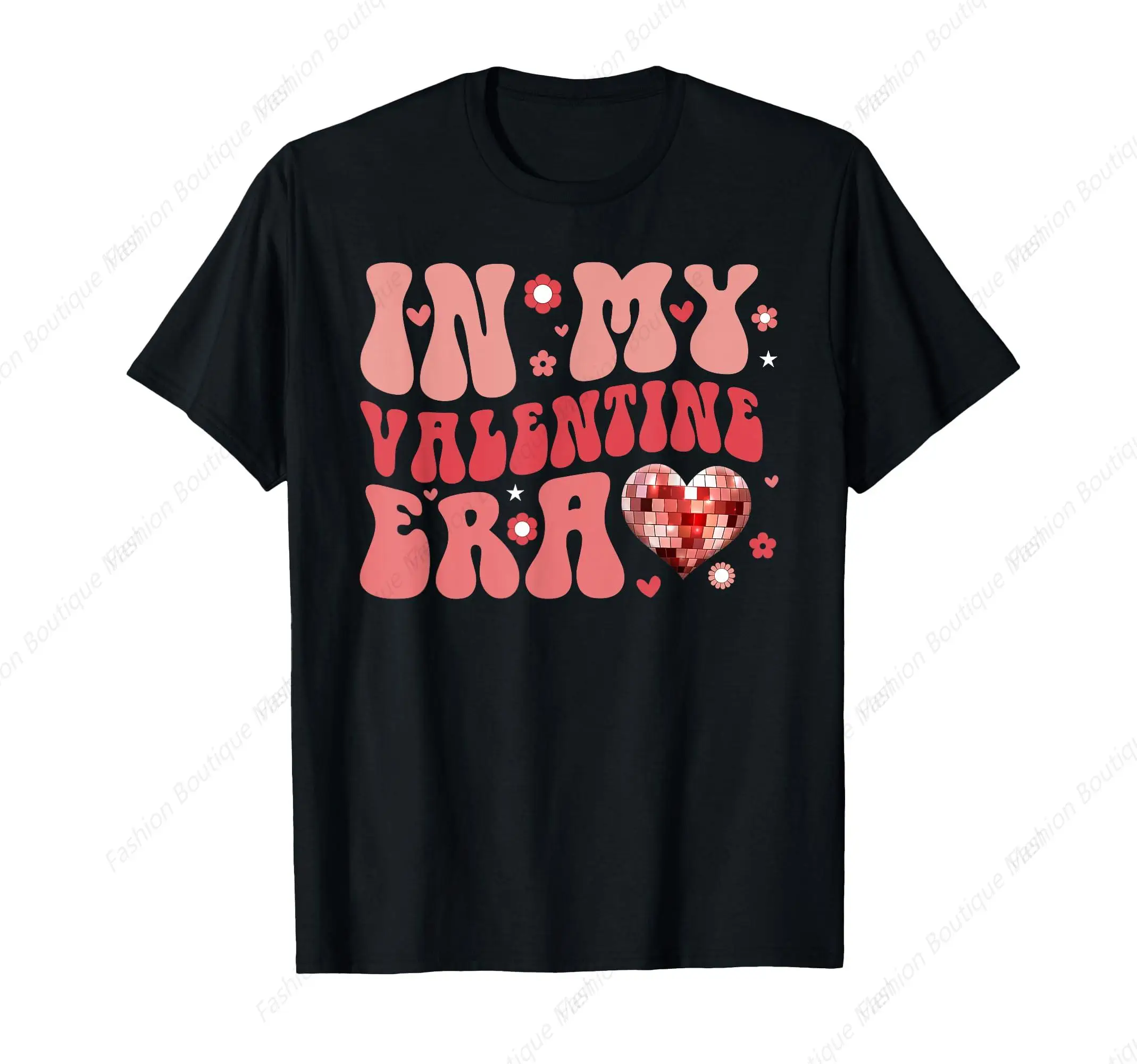 

Vintage In My Valentine Era Cute Valentines Day Printing T-Shirt Soft Shirt Unisex