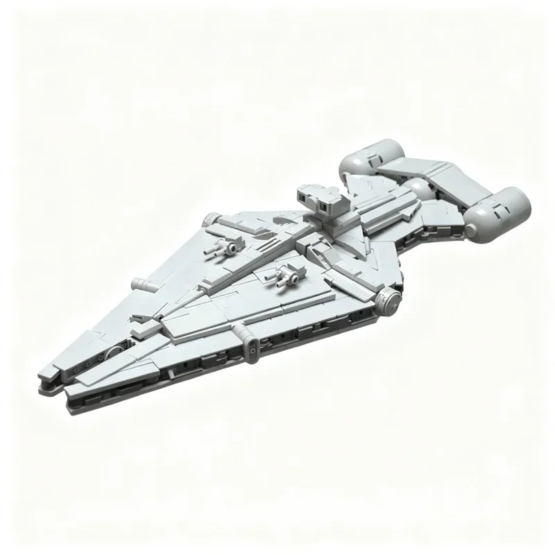 845PCS MOC Space Battle Movie Arquitens Class Light Cruiser Model Custom Puzzle DIY Creative Ideas Toy Birthday Gift Series