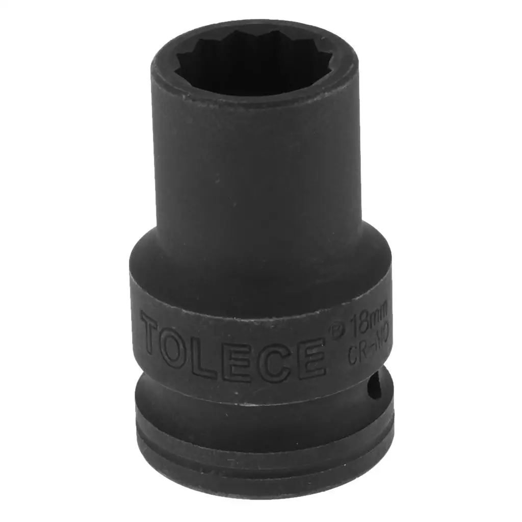 18mm Impact Socket - 3/4 inch Deep Impact Socket Tool Metric Garage Workshop