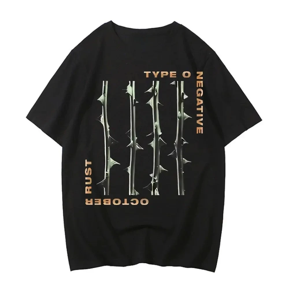 2026 Type O Negative Top Tees Cotton Male Hip Hop Breathable Vintage Shirt Vintage Punk Graphic Digital Kawaii Gothic