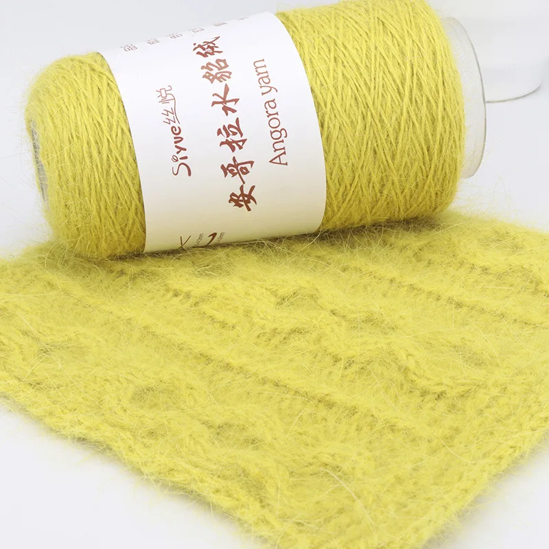 50g Rabbit Hair  Mink Wool Yarn Balls, Single Strand 1MM 60% Rabbit Hair And Mink Wool 40% Nylon, Hand-knitted Crochet Thread