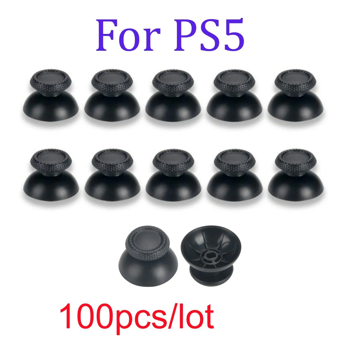 

100PCS for PlayStation 5 PS5 DualSense Controller Thumbstick 3D Analog Thumb Stick Joystick Caps Grip Game Accessories