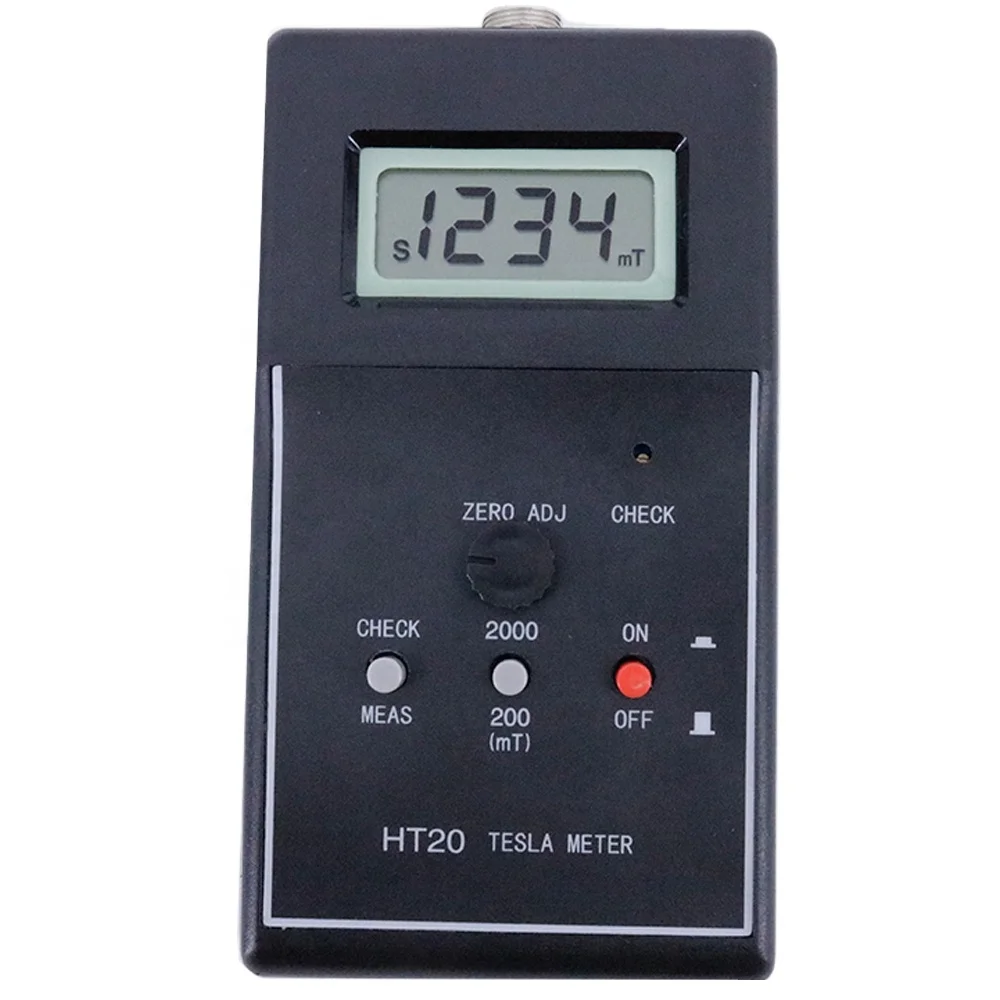 

Portable HT20 Digital Gauss Meter Tesla Meter Tester HT-20 Measuring Range 0~200mT~2000mT