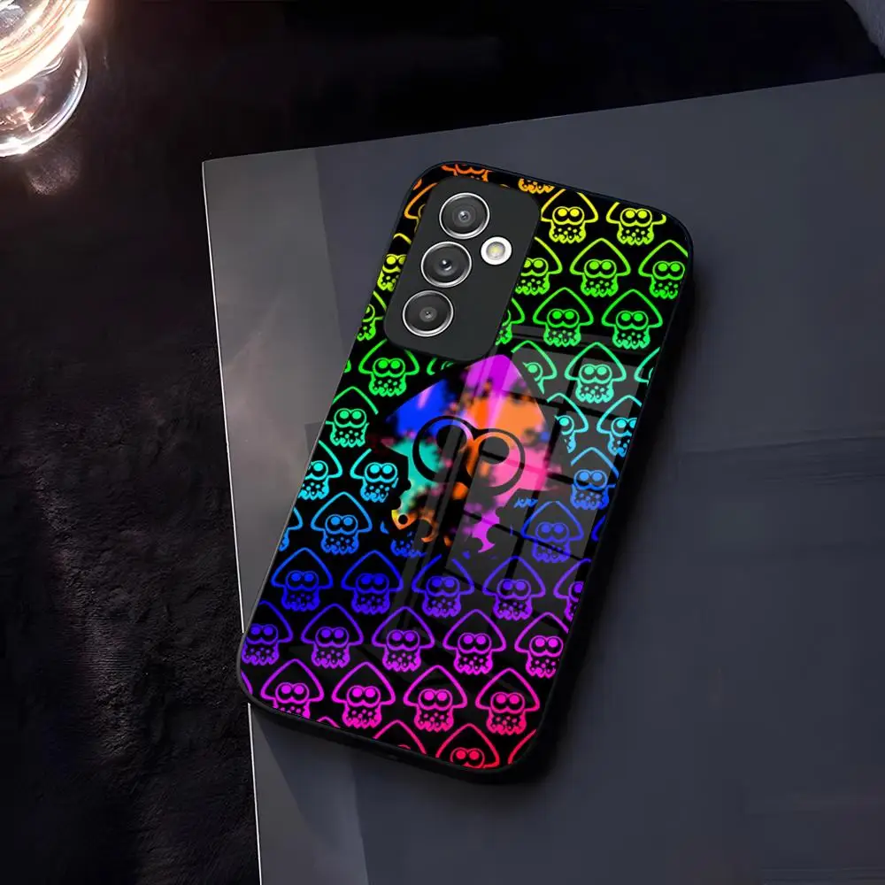 Game Splatoon Glass for Samsung Galaxy S24 S21 S22 S20 S23 Ultra Fe Plus A34 A54 A24 A52 Coque