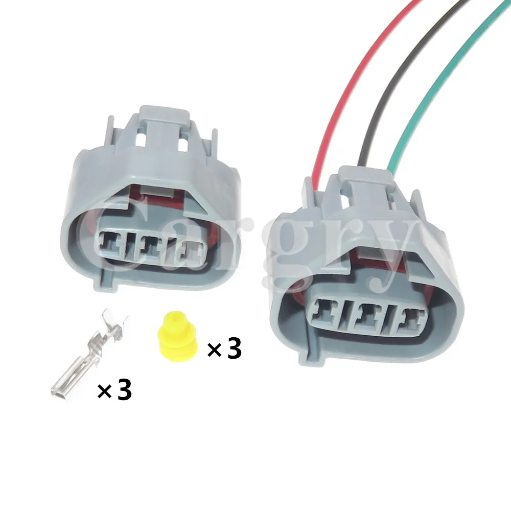 

1 Set 3P AC Assembly Automobile Plastic Housing Sealed Connector 6189-0028 Car Waterproof Socket Auto Wire Cable Sealed Plug