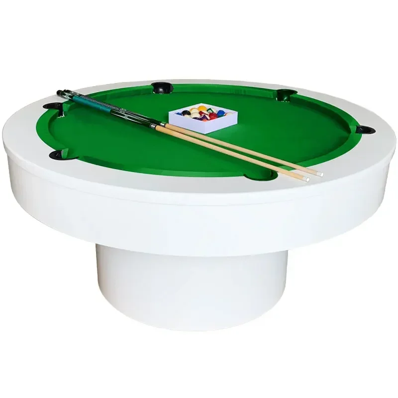 Round pool table bar KTV party hall commercial adult American black eight pool table household two-in-one customization