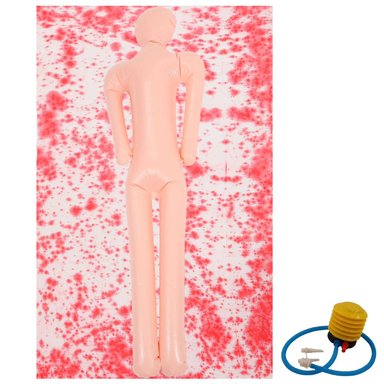 

1Set Lifelike Inflatable Lying Corpse Halloween Decoration with Bloody Cloth for Outdoor Yard Haunted House Party Scary Decor