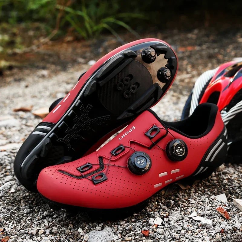 

Cycling Shoes for Men and Women, Self-Locking Rubber Sole, Speed Sneaker, Bicycle Shoes, Flat Cleat, Bike Footwear