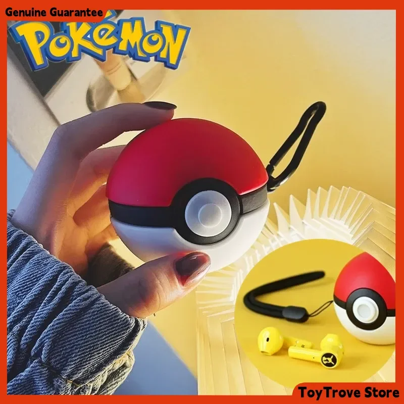 

Pokemon Pikachu Wireless Bluetooth 5.0 Earphones Sport Noise Reduction Touch Control Headset with Microphone Universal Kids Gift