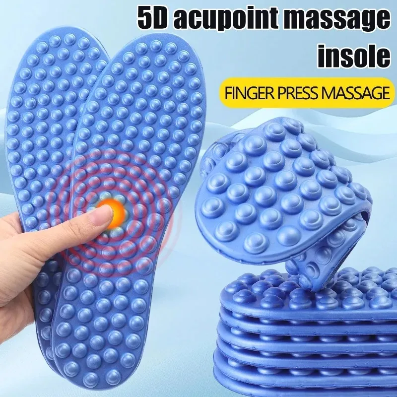 Anti Fatigue Massage Shoe Insoles Men Women Pain Relief Comfortable Shock Absorption Cushioning Stress Board Shoes Pads