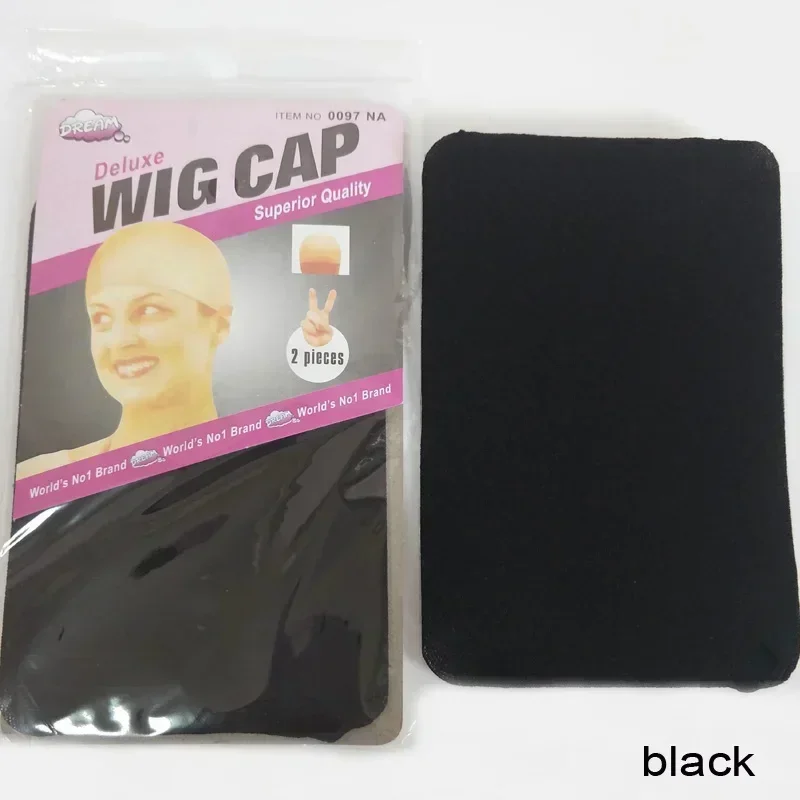 

500Packs Deluxe Wig Cap Stretchable Elastic Hair Net Snood Nylon Stretch Mesh for Making Wig Weaving Cap 2PCS/PACK