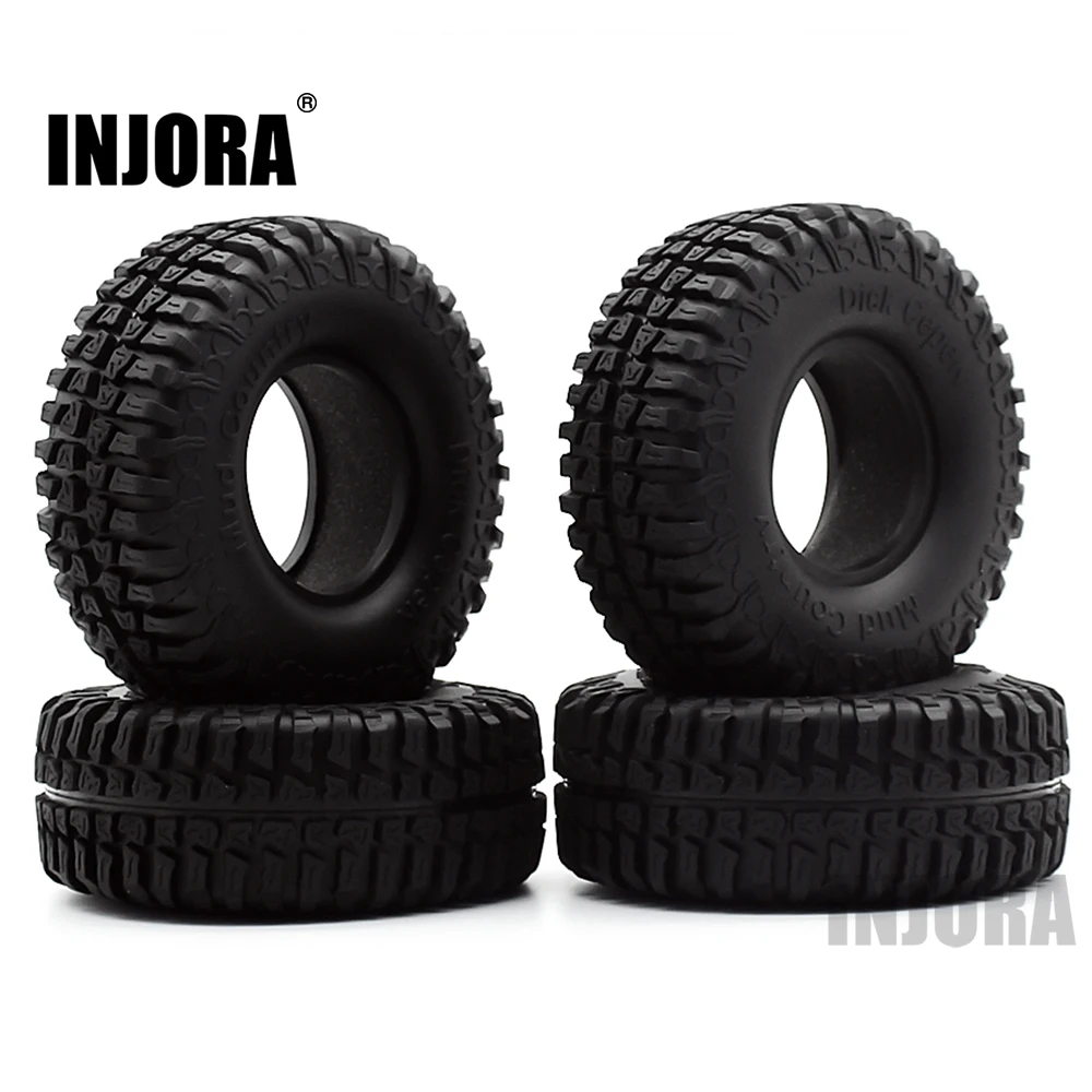 

4PCS 100MM 1.9" Rubber Tyre / Wheel Tires for 1:10 RC Rock Crawler Axial SCX10 90046 90047 AXI03007 Tamiya CC01 D90 D110 TF2