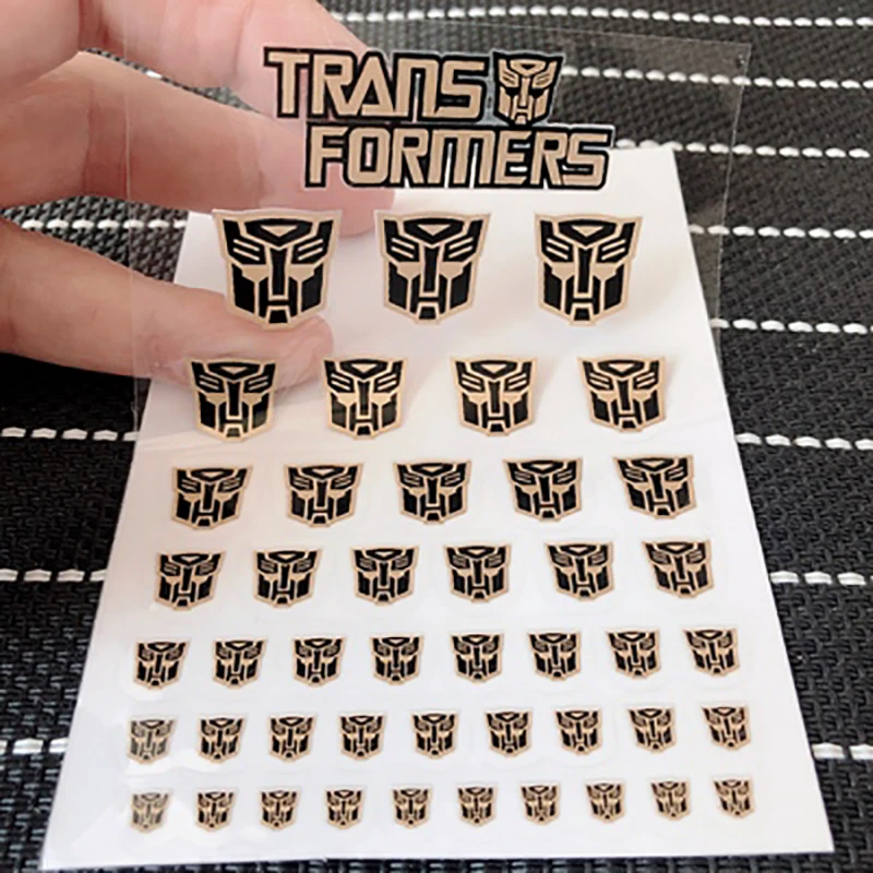 24 Style 45pcs Mini Transformation Decepticons Autobots G1 Stickers Symbol Decal for Custom DIY Toys Accessories Decoration