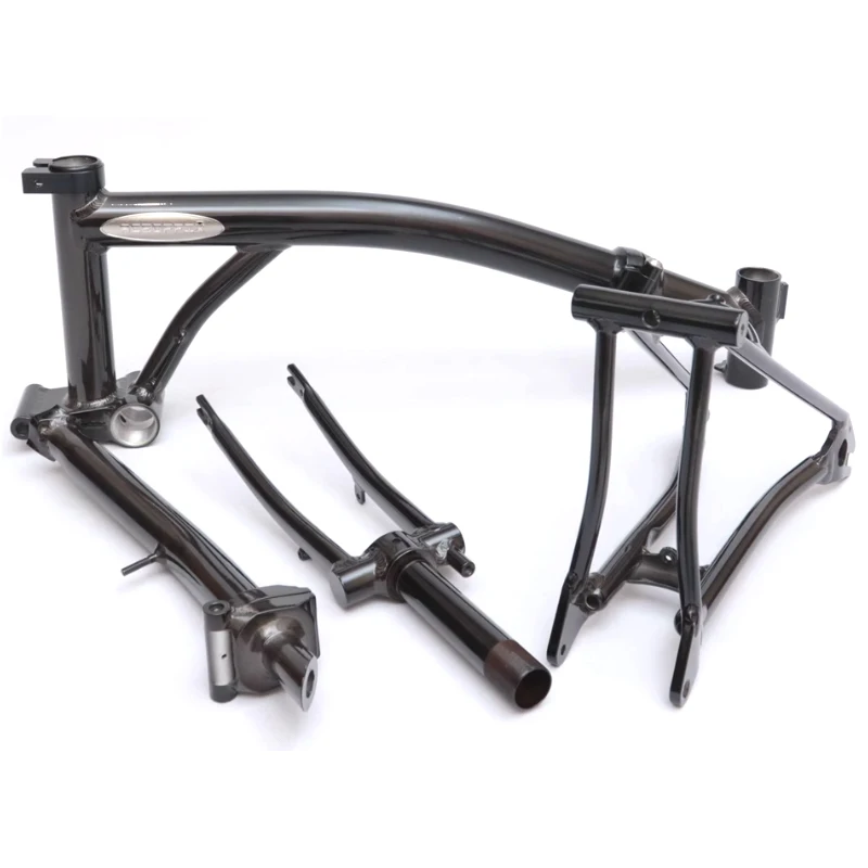Aceoffix-Triple Folding Bicycle Frame, Aluminum Alloy, Fork, Stem, Bicycle Accessories, 16Inch