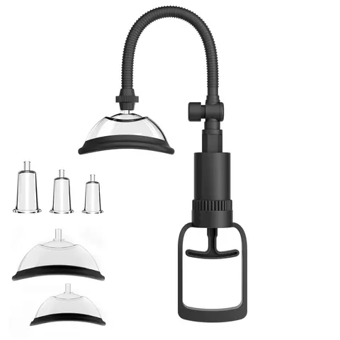 Pull Rod Pussy Pump Vagina Clitoris Sucker Manual Women Breast Massage Nipple Stimulator Enlarge Vacuum Pump Cover Adult Sex Toy