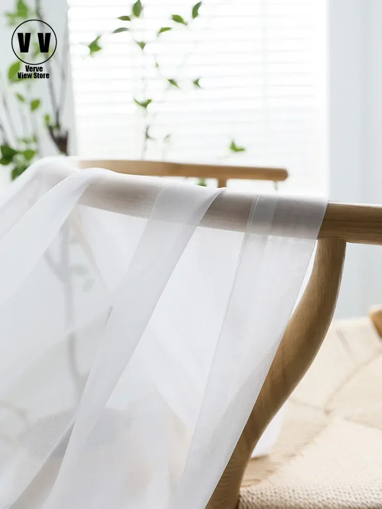 

Modern Shading Solid White Sheer Curtain For Living Room Tulle Window Voile Curtains For Bedroom Treatments Drapes Blinds Decor