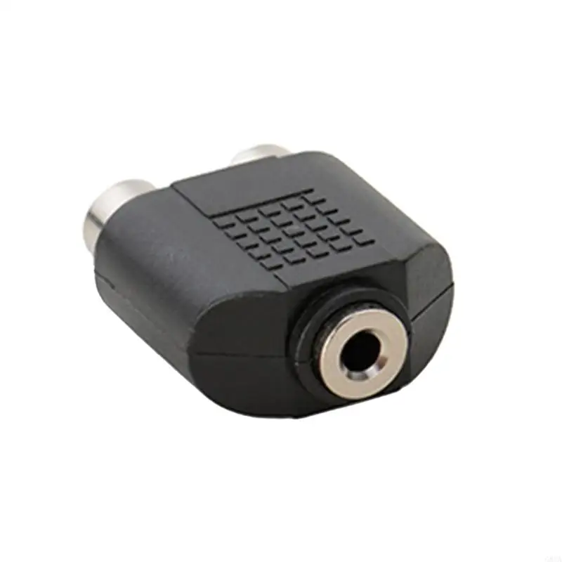 G8TA 3.5 มม. Stereo หญิงเป็น 2 RCA Adapter Converter 2PCS