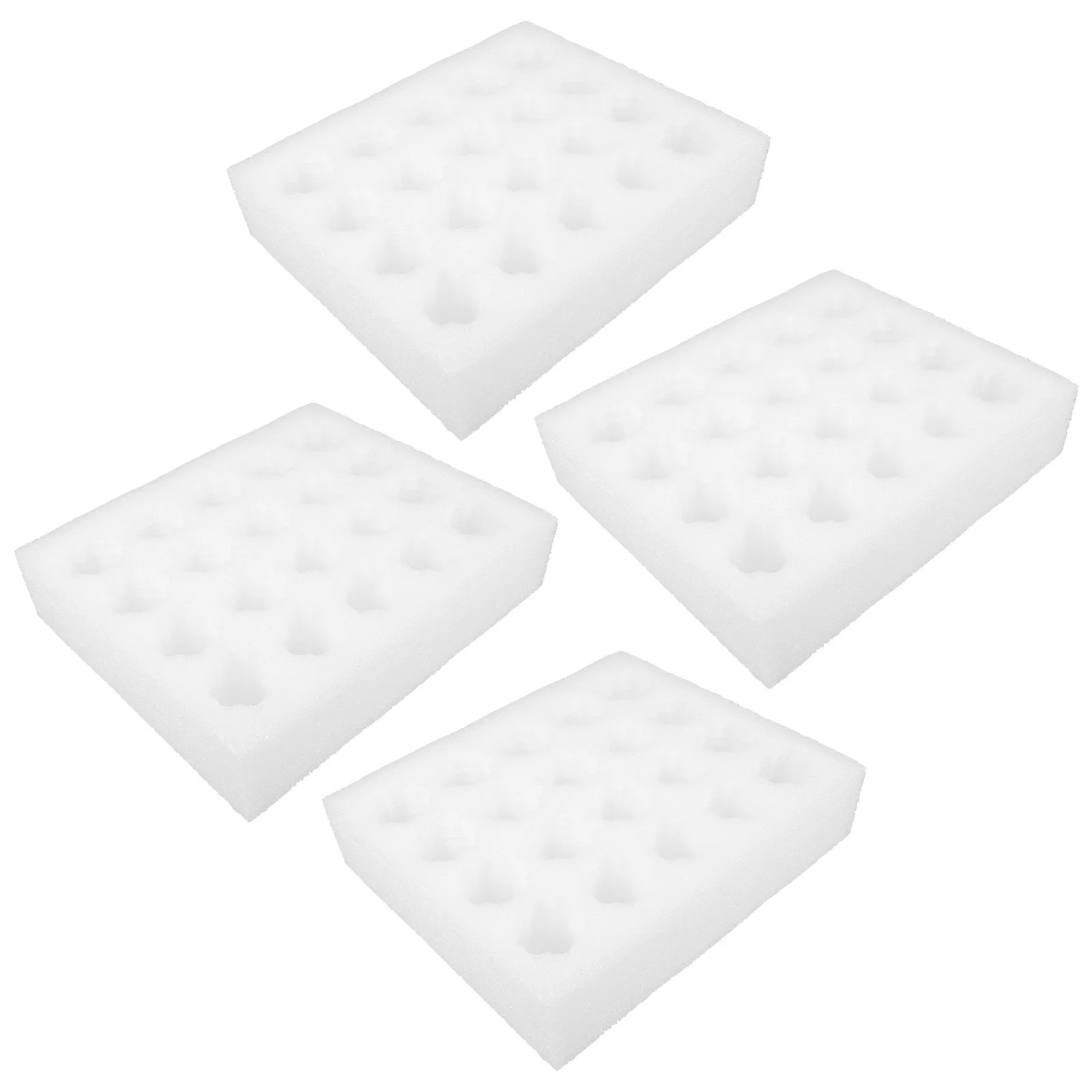 4 Sets Shatter-proof Egg Holder Portable Egg Protective Tray with Lid Reusable 20 Grids Egg Container for Delivery Kitchen Tool