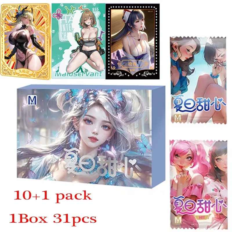 Summer Sweetheart Goddess Story Collection Cards Game Girl Party Swimsuit Bikini Feast Booster Box Doujin Toys And Hobbies Gift