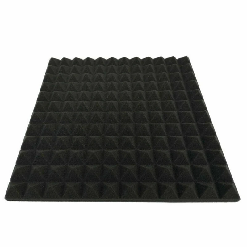 120 Pack Pyramid Shape Soundproof Foam Sound Proof Padding Treatment Panel For Echo Bass Insulation