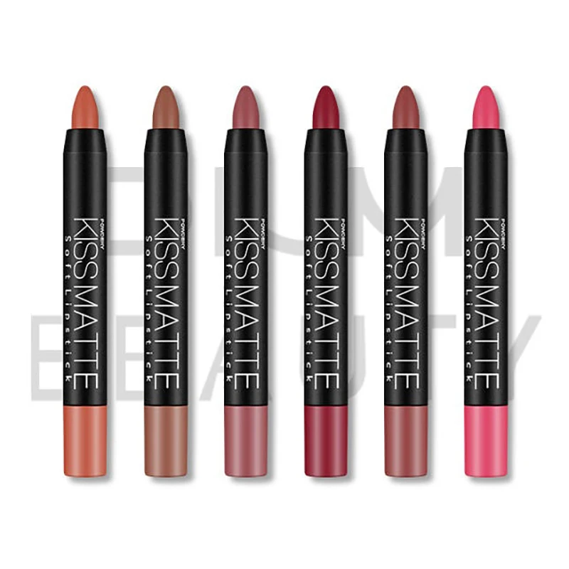 1Pc Lasting Rotatable 18 Colors Sexy Matte Lipstick Lipliner Pencil Set Nude Lipsliner Pen Beauty Makeup Cosmetic Tool