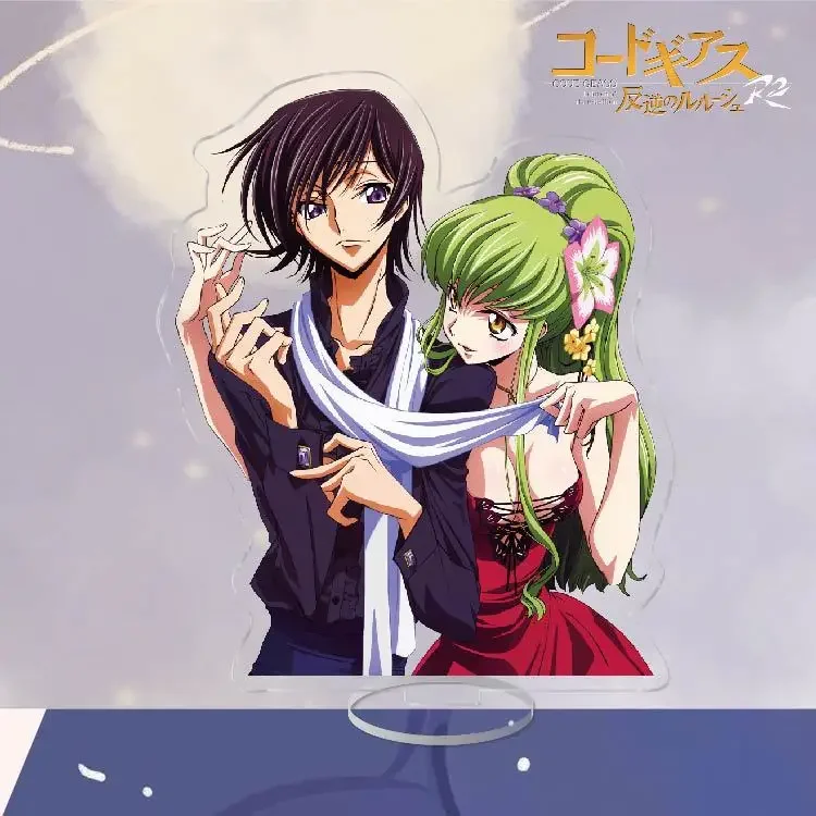 رمز أنيمي Geass الاكريليك الوقوف شخصية العمل ، لعبة سطح المكتب ، نموذج اللعب ، هدية