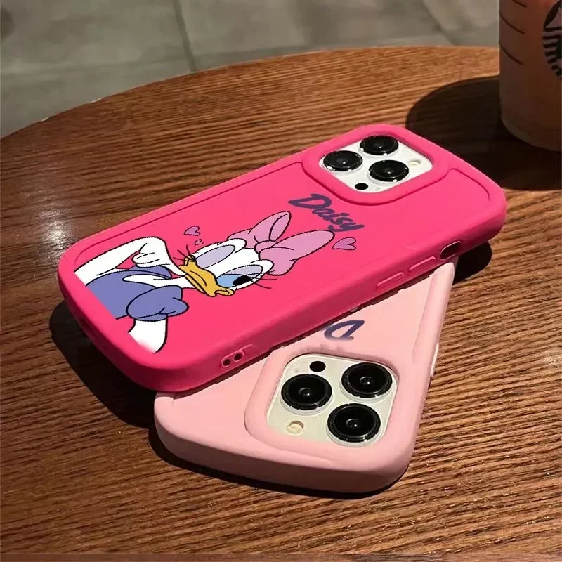 New Disney Mickey Minnie Mouse Daisy Duck Phone Case For iPhone 16 12 13 11 15 Pro Max XR XS MAX Kawaii Y2K Cartoon Lovely Cover