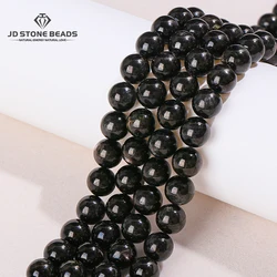 Natural Hypersthene Beads Round Loose Spacer Lucky Bead 8 10mm Pick Size For Jewelry Making Diy Necklace Bracelet Accessory