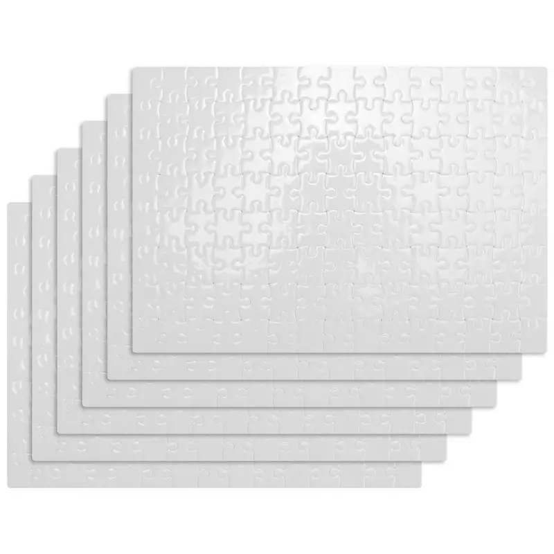 Sublimation Blanks Puzzles DIY Blank Puzzle for Sublimation Transfer Thermal Transfer Heat Printing Crafts A4-ABFB