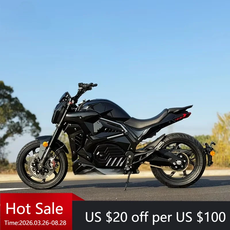 Tc 2026 popular Diaval new racing electric high-speed motorcycle adult 5000W mid-motor motorcycle