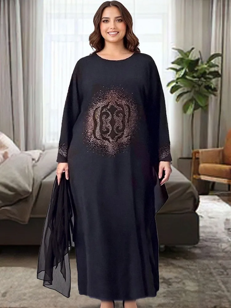 

Abayas For Women Dubai Luxury 2025 African Muslim Fashion Dress Caftan Marocain Evening Party Dresses Boubou Robe Djellaba Femme