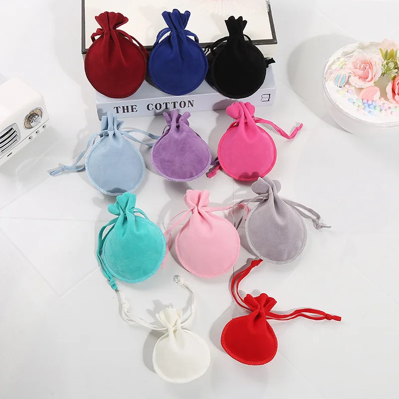 1PCS Drawstring Velvet Bag Drawstring Calabash Pouch Jewelry Packaging Bag Wedding/Christmas Favor Pouches & Gift Bags Wholesale