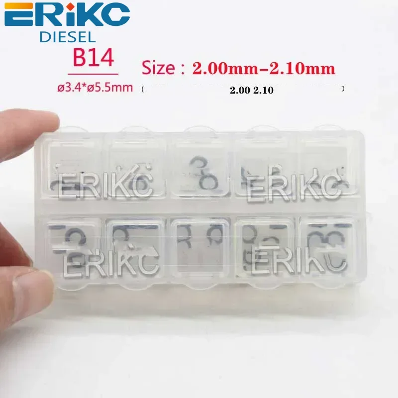 

ERIKC B14 SIZE 2.00MM 2.10MM Fuel Injector Shims Lift Adjusting Gaskets 30 PCS /Box Common Rail