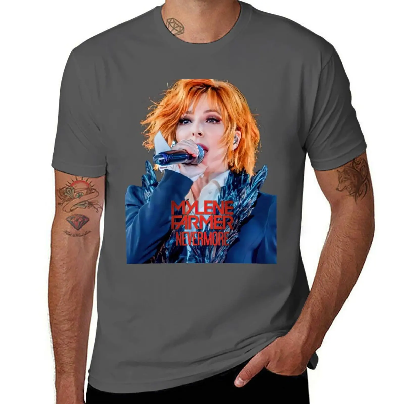 

Nevermore_Tour-Paris-_2024_Mylene_Farmer T-Shirt mens graphic t shirts t shirt personalised funny t shirts dark humor T-Shirt