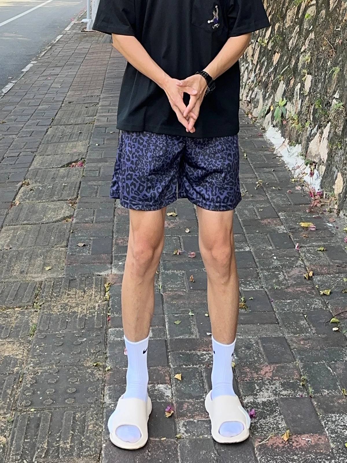 

Uncleblue American Sle Baskeall Fitn Qui Dry ort Pants Casual Spor Hole Hole Pants Five Parts orts Polyester F...